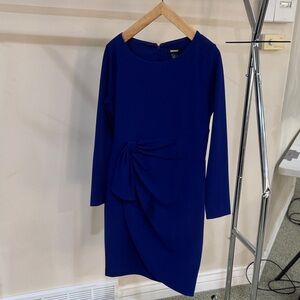 DKNY Royal Blue Long Sleeve Dress